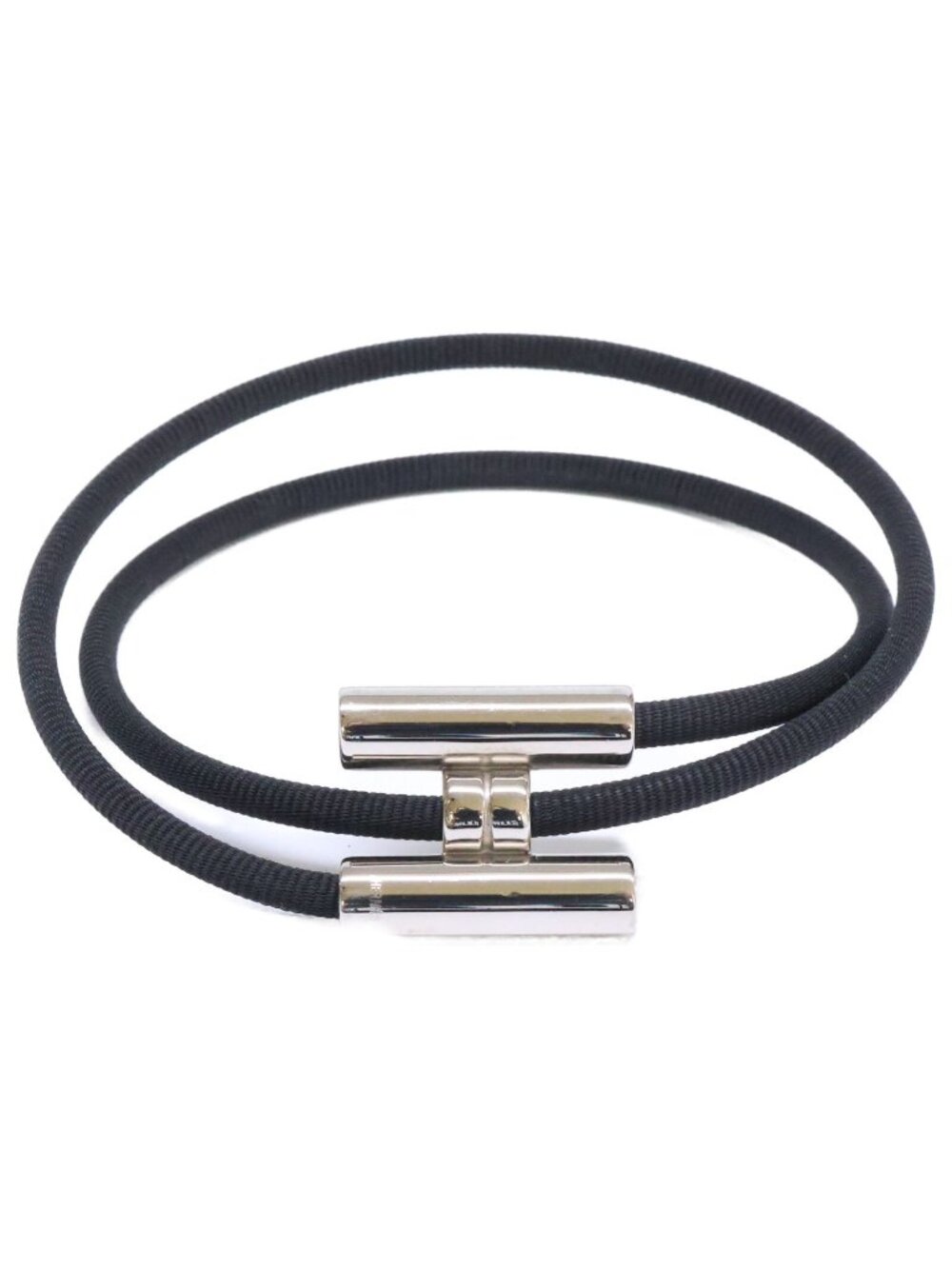 Hermes Tournis Tresse Bracelet Black